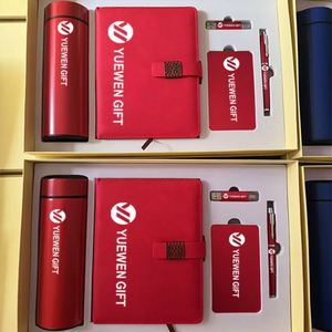 Hot Promotional Gifts Souvenir Giveaways Custom Office With Logo Notebook Pen Thermos <b>Cup</b> Business Corporate Gift Set - Product Image 4