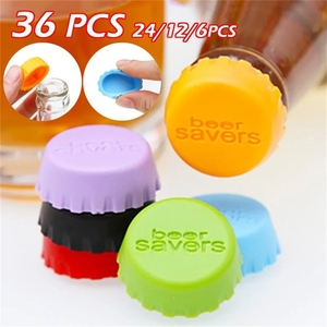 Set 6/12/24/36pcs Reusable Silicone Fresh-Keeping Cap <b>Stopper</b> <b>Bottle</b> Wine <b>Stoppers</b> for Soda Beer Cap <b>Stopper</b> Bar Utensils Bar - Product Image 1