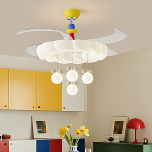 Donbao Donbao Lighting Invisible <b>Fan</b> Light <b>Led</b> <b>Ceiling</b> <b>Fan</b> For Childrens Room Bedroom With Smart Control - Product Image 2