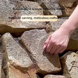 Revêtement mural en PU, pierre brisée, mur de fond léger, imitation pierre de montagne, carreaux muraux intérieurs et extérieurs en pierre - Product Image 3