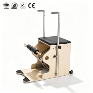 Chaise de stabilité personnalisée ZENJOY avec poignées en alliage d'aluminium, équipement de Pilates, chaise en bois pour studio de <span class=keywords><strong>yoga</strong></span> et de Pilates, salle de sport - Product Image 1