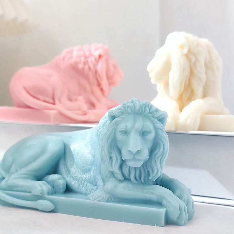 Early Riser Lion Candle Silicone Mold DIY Handmade Lion Plaster