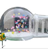 Dôme gonflable transparent de haute qualité en PVC pour fêtes en plein air, maison à bulles gonflable, tente de fête extérieure