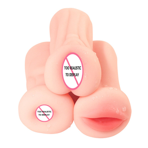 Leicht zu reinigen Männer Realistische weiche Tasche Muschi Mund Mund Anal Arsch <span class=keywords><strong>Vagina</strong></span> Mann Sexspielzeug Männlicher Penis Mastur bator Masturbation - Product Image 5