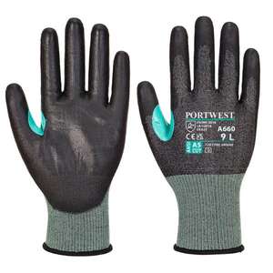 PORTWEST-Gant noir en polyuréthane coupé A660K8RXL CS VHR18-GANTS EAN 5036108360871 - Product Image 1