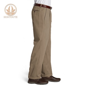 Venta al por mayor de encargo nuevo patrón Slim poliéster negocios caqui traje de pantalón para los hombres - Product Image 3