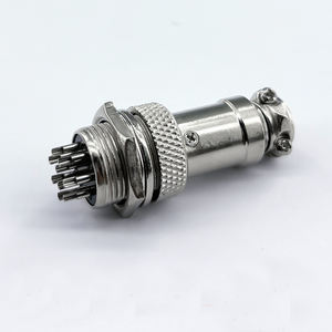 Conector Circular de Aviación GX16 de 16M, 2-10 Pines, para Montaje en Panel, con Contacto de Cobre, IP55, Terminación por Soldadura - Product Image 6