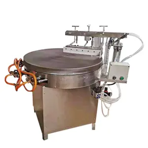 hand push type tortilla bread making machine high output pita bread shaping machine thin flat pancake maker for sale