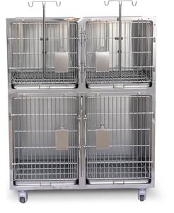 Satılık Pet Shop veya hastane veteriner ekipmanları paslanmaz çelik kedi kafesi - Product Image 6