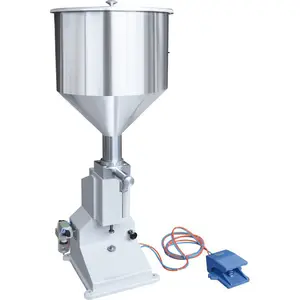반자동 공압 액체 페이스트 충전기 물 채우기 기계 수동 충전기
