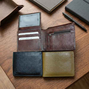 Genuine Leather <b>Mens</b> <b>Wallet</b> With Classic Bifold Design And Multiple <b>Card</b> Slots <b>For</b> Everyday Carry And Business Gifting - Product Image 3