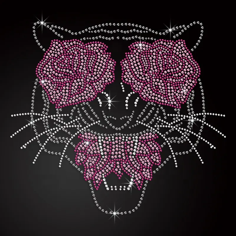 모조 다이아몬드 패턴 제작자 열전달 여자 주문 재킷을 위한 유일한 호랑이 철 에 모조 다이아몬드 이동