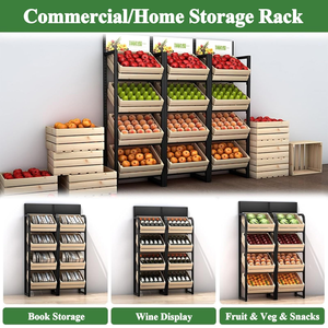 Commercial Slanted <b>Display</b> Shelving <b>Unit</b> for Fruits, Snacks & Merchandise - Product Image 4