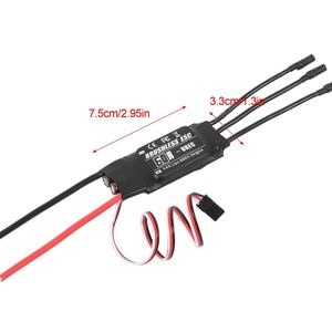 NEEBRC 20A 30A 40A 50A 60A 80A RC FPVブラシレスESC UBECスピードコントローラー<span class=keywords><strong>2</strong></span>-6Sプログラミングカード飛行機ヘリコプター玩具部品 - Product Image 5