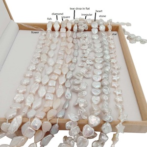 Grande <span class=keywords><strong>perla</strong></span> d'acqua dolce all'ingrosso sciolta barocca di alta qualità in filo, fiore, cuore, rettangolo, stella, moneta., ecc. - Product Image 2