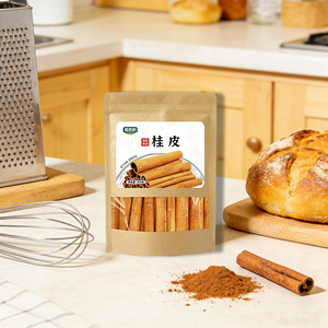 Kayu Manis Kering Cassia Bark Label Pribadi OEM 250g Kemasan Kantong Kertas Kraft Kustom Rempah Utuh Premium Pasokan Pabrik ODM Cepat - Product Image 1