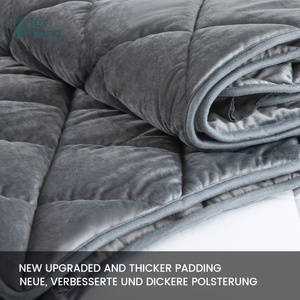 Copritestiera TEXSTEAD a Doppio Lato Imbottito <span class=keywords><strong>per</strong></span> <span class=keywords><strong>Letto</strong></span> - <span class=keywords><strong>Fodera</strong></span> in Microfibra <span class=keywords><strong>per</strong></span> Testiera - Lavabile in Lavatrice, Facile da Pulire - Product Image 2