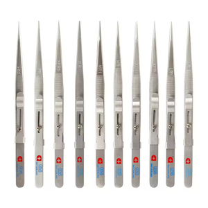 Paslanmaz Çelik Yivli Uçlu Elmas Yan Kilitli Cımbız Mücevher Taşı Cımbızı Kelepçe Rhinestone Alma Aleti Ekipmanı - Product Image 1