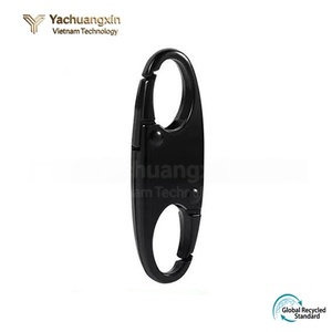 Mosquetón de Seguridad en Forma de S con Hebilla de Liberación Rápida para Llaves y Bolsos, Hecho de Aleación Metálica con Hebilla Ajustable - Product Image 5