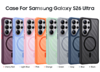 Nouvelle coque magnétique antichoc fine en TPU et PC à motif vague 2026 pour Samsung S26 S25 S24 Ultra avec protection de l'objectif surélevé
