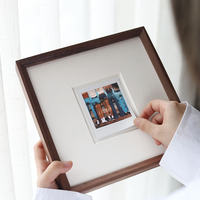 Cadre d'art rectangulaire Ludaye en bois de pin massif, écologique, durable, fait à la main, avec impression couleur intégrale, décoration murale, cadeau pour couple