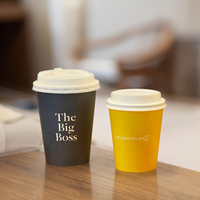 New Design Paper Coffee Cup Disposable Paper Cup with Lids