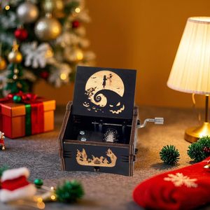 Boîte à musique mignonne à manivelle, mélodie Halloween, cadeaux pour Halloween, <span class=keywords><strong>Noël</strong></span>, la Saint-Valentin, anniversaire, décoration <span class=keywords><strong>de</strong></span> la maison - Product Image 5