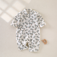 Vêtements pour bébé en mousseline, classe A, 100% coton gaze, fins, respirants, pyjamas d'été, barboteuses décontractées, ODM