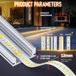Nouveau design personnalisé, profil <span class=keywords><strong>en</strong></span> <span class=keywords><strong>aluminium</strong></span> pour éclairage LED encastré, profil <span class=keywords><strong>en</strong></span> <span class=keywords><strong>aluminium</strong></span> pour bande LED encastrée pour l'intérieur - Product Image 4
