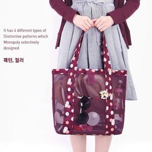 Bolso de playa de malla hueca popular para mujer, ideal para viajes, compras y natación en verano. - Product Image 4