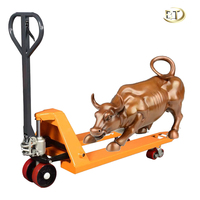 Transpalette manuel Baot Forklift 2500 kg avec double roulettes en PU et pompe hydraulique pour entrepôt