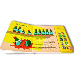 Fabricación personalizada <span class=keywords><strong>para</strong></span> niños Módulo de <span class=keywords><strong>libro</strong></span> de <span class=keywords><strong>audio</strong></span> Libros de tablero de aprendizaje temprano con botones de <span class=keywords><strong>libro</strong></span> de sonido Empuje de botones múltiples - Product Image 4