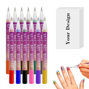 Stylos à ongles en gel à séchage rapide, 12 couleurs, 0,5 mm, pour la peinture, le graffiti, le marquage acrylique et les outils, stylos à ongles pour enfants - Product Image 5