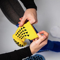 Chaussettes de football antidérapantes en silicone avec logo personnalisé, compression, multicolores, service OEM, vente en gros