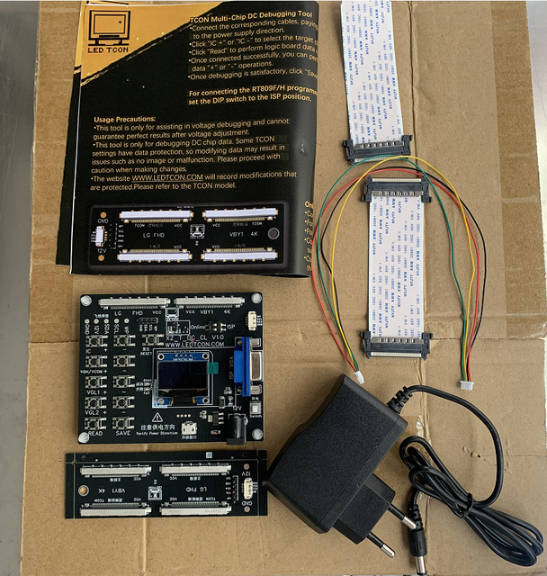 Latest T-CON DC Voltage Change Tool TCON Burning VGL VGH Programmer Technical Support