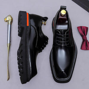 Chaussures Oxford en cuir pour homme de haute qualité, cuir véritable, design imprimé au laser tendance, style rétro, polyvalentes, antidérapantes - Product Image 4