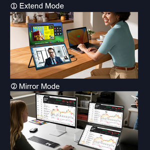 Câble 1 vers <span class=keywords><strong>2</strong></span> Écrans – Meilleure Vente – Moniteur <span class=keywords><strong>Portable</strong></span> Triple <span class=keywords><strong>2</strong></span>,5K QHD 16 Pouces – Écran Double pour Ordinateur <span class=keywords><strong>Portable</strong></span> – Extension d'Écran - Product Image 6