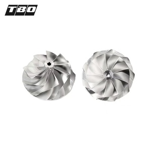 TBOビレット鍛造コンプレッサーホイール54x67mm 9 + 0逆回転5-AXIS CNCマシン230-G004-2 - Product Image 4