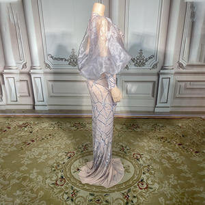 Novance Y2849 Abiti Eleganti con Design Boutique e Strass Scintillanti, Vestiti da Sera Chic Stile Sirena <span class=keywords><strong>per</strong></span> Cerimonie di <span class=keywords><strong>Laurea</strong></span> - Product Image 3