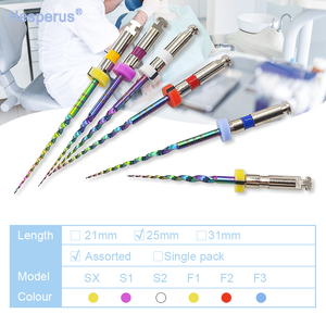 سلسلة قوس قزح 6 ، في قناة نيتي تنشيط الحرارة الزرقاء ، ملف الأسنان الدوار 25 ، يمكن أن ينحني علاج اللبية - Product Image 3