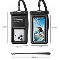 Pochette étanche flottante en PVC pour iPhone 18 Pro Max, sac étanche IPX8 pour la natation et la plage, étui de protection pour téléphone