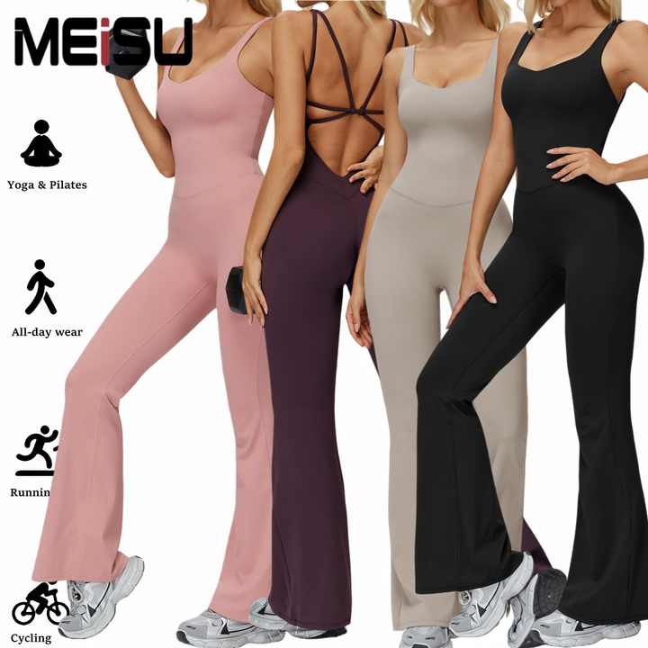 Fitness + Financial Gains™ Sage Flared Bodysuit