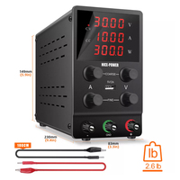 Alimentation électrique de banc linéaire CC réglable à commutation de haute précision avec affichage LED à 4 chiffres, 30V 10A, avec port USB 5V/2A