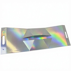 <span class=keywords><strong>Caja</strong></span> <span class=keywords><strong>de</strong></span> Cartón Triangular <span class=keywords><strong>de</strong></span> Lujo, Magnética, Plegable, con Asa, Impresión Láser Holográfica, Empaque <span class=keywords><strong>de</strong></span> Regalo <span class=keywords><strong>para</strong></span> Bodas, Fiestas, Cosméticos - Product Image 3