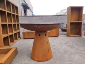 Corten – foyer en acier pour barbecue en plein air, cuisine, foyer avec modèles de barbecue, corten brasero - Product Image 6