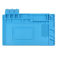 Tapis de réparation en silicone antistatique résistant à la chaleur 45x30cm, tapis de travail antidérapant pour la soudure, outils de réparation de téléphone