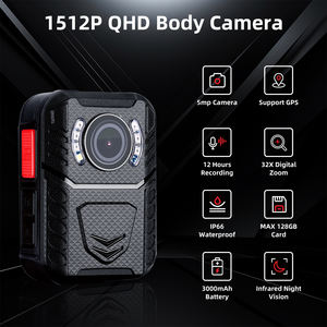 공장 직접 미니 1512P QHD 바디 카메라 IP66 방수 보안 바디 착용 카메라 GPS 및 2.0 인치 스크린 - Product Image 2