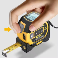 Instrument de mesure numérique à double métrique électrique Ruban à mesurer Distance Zone Volume Outil avec écran LCD