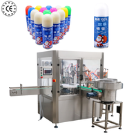 Machine de remplissage et de scellage automatique YB-QW2 pour aérosols de neige artificielle et serpentins de fête