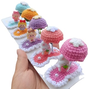 Kidscute Blancanieves Lana Crochet Lina Belle Horquilla Bebé Arco Iris Paraguas Columpio Clip Diadema Horquilla - Product Image 1